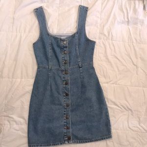 Urban outfitters denim button dress